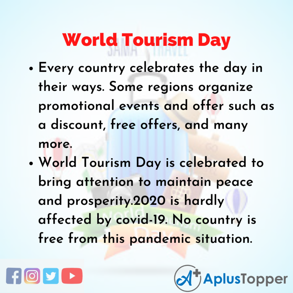 10 Lines of World Tourism Day
