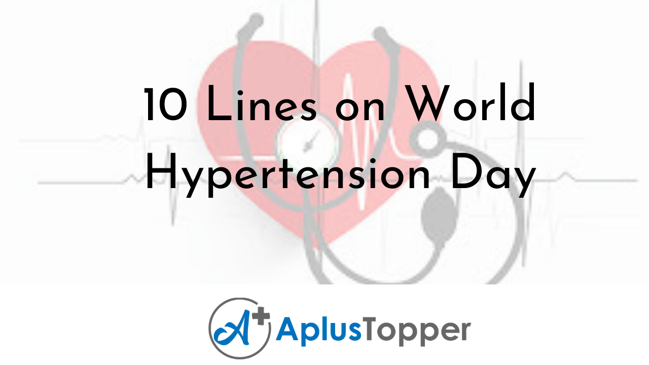 10 lines on World Hypertension Day