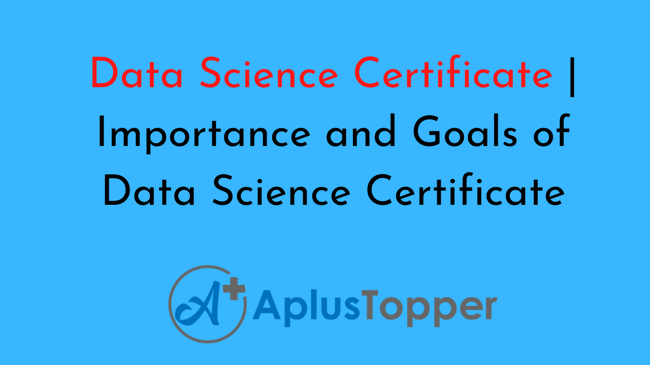 Data Science Certificate