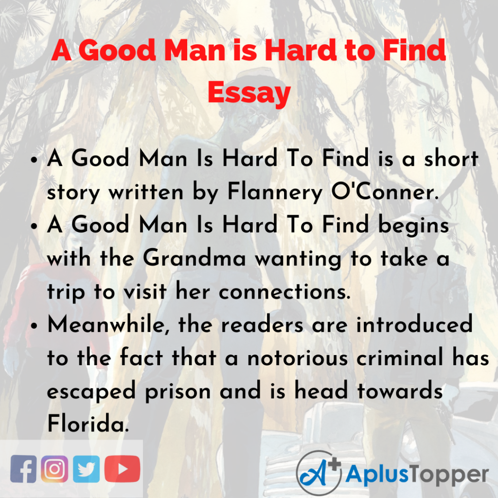 Essay about A Good Man is Hard to Find