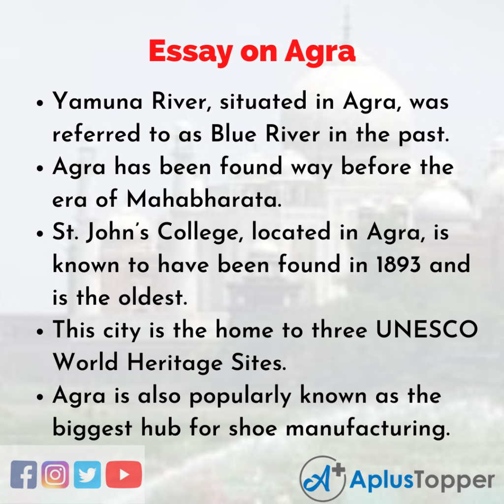 Essay about Agra