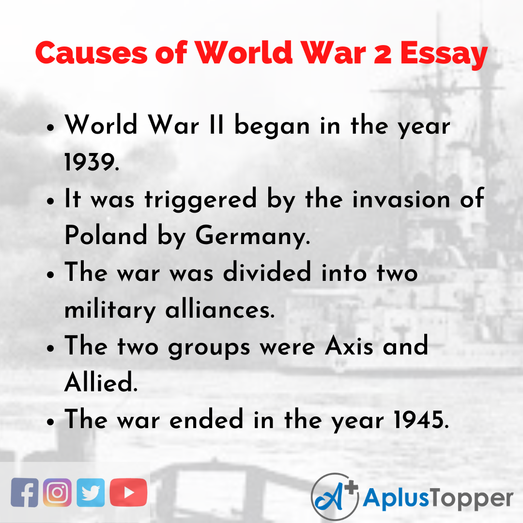 Essay about Causes of World War 2