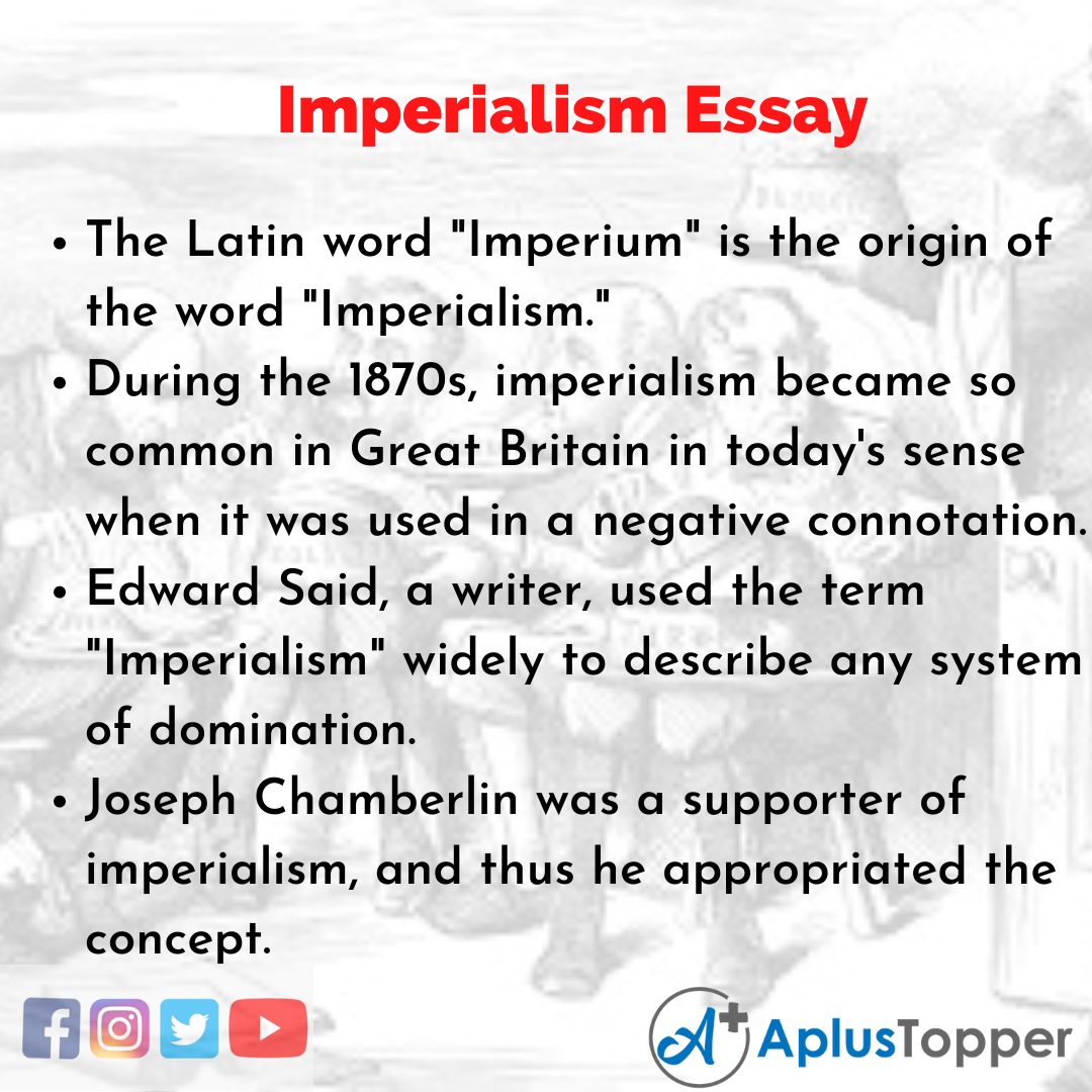 5 paragraph essay on imperialism
