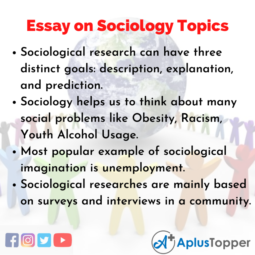 Essay about Sociology Topics