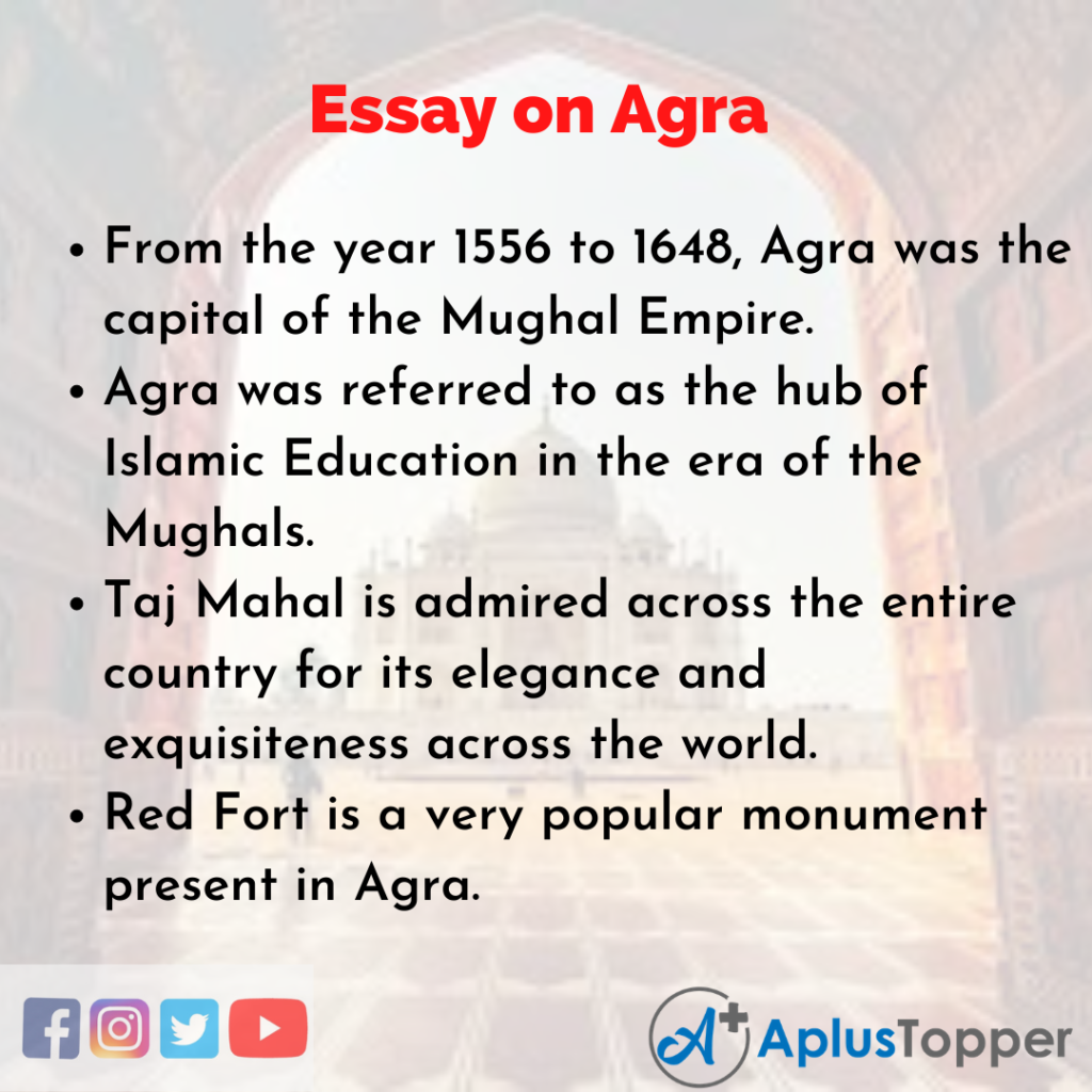Essay on Agra
