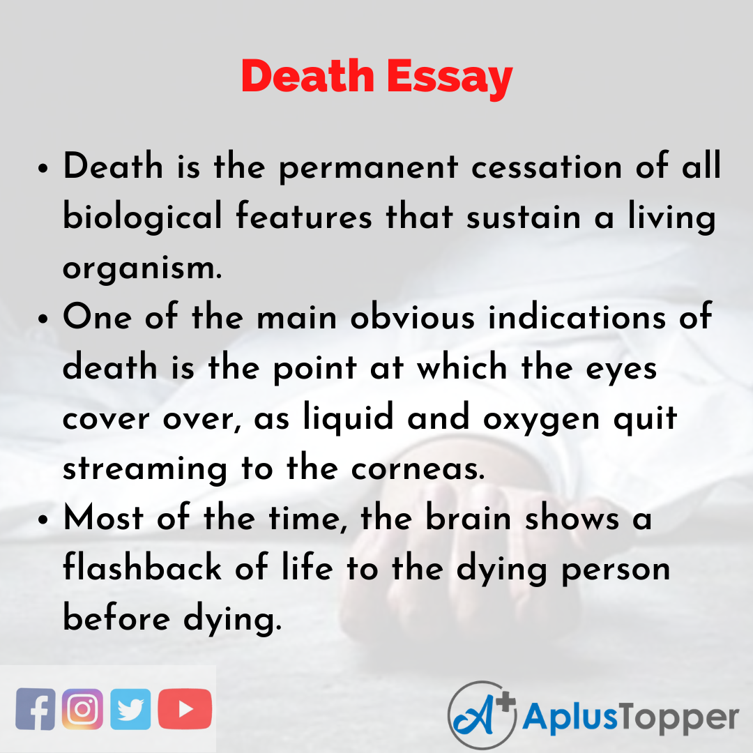 personal reflective essay on death