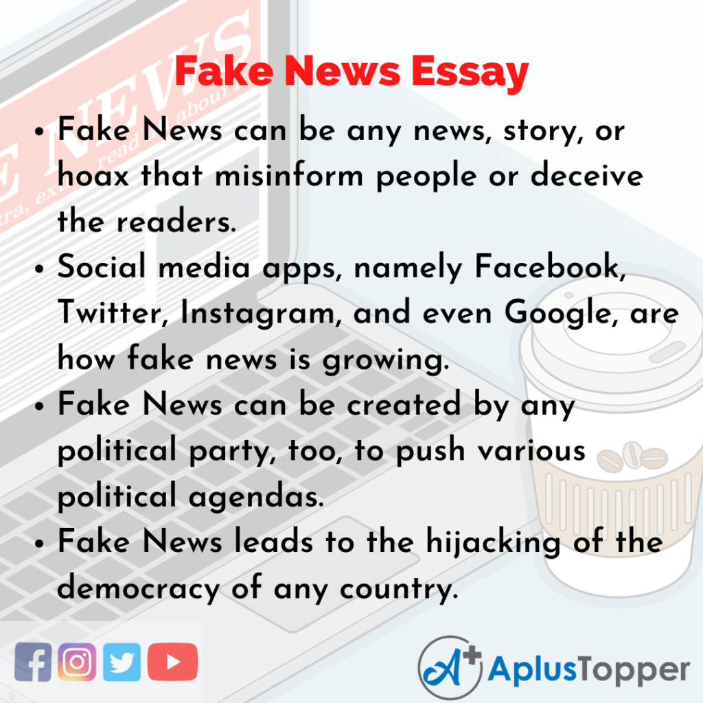 Essay on Fake News