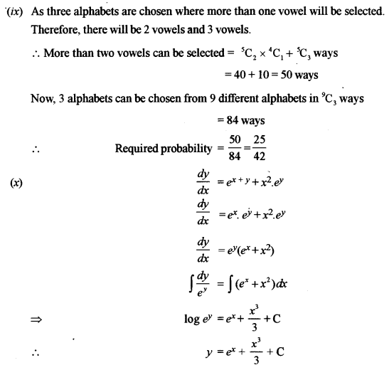 ISC Maths Question Paper 2011 Solved for Class 12 image - 11