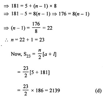RS Aggarwal Solutions Class 10 Chapter 11 Arithmetic Progressions MCQS 24.2