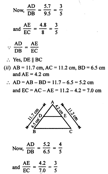 RS Aggarwal Solutions Class 10 Chapter 4 Triangles 3.1