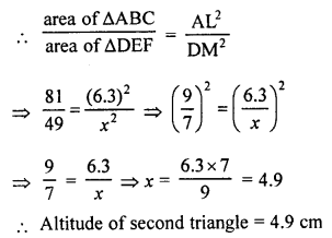 RS Aggarwal Solutions Class 10 Chapter 4 Triangles 4C 7.1