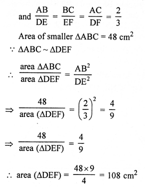 RS Aggarwal Solutions Class 10 Chapter 4 Triangles 4E 19.2