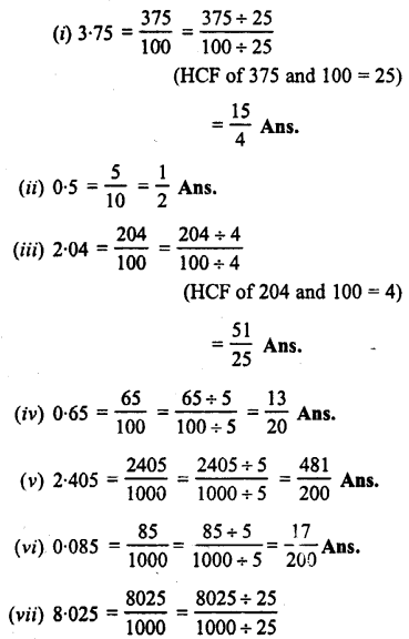 Selina Concise Mathematics Class 7 ICSE Solutions Chapter 4 Decimal Fractions image - 1