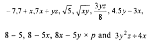 Selina Concise Mathematics Class 8 ICSE Solutions Chapter 11 Algebraic Expressions image - 1