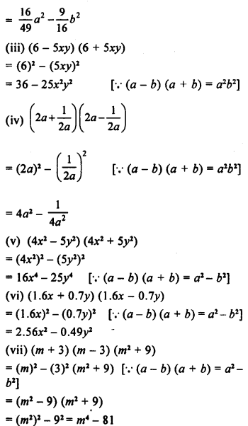 Selina Concise Mathematics Class 8 ICSE Solutions Chapter 12 Algebraic Identities image -72