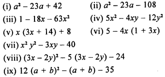 Selina Concise Mathematics Class 8 ICSE Solutions Chapter 13 Factorisation image - 182