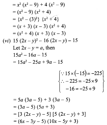 Selina Concise Mathematics Class 8 ICSE Solutions Chapter 13 Factorisation image - 196