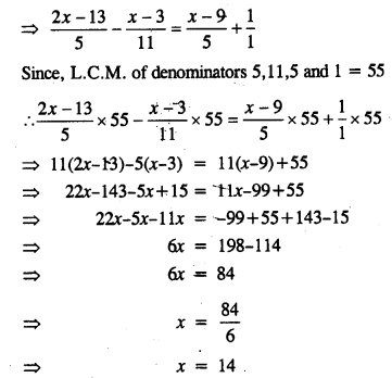 Selina Concise Mathematics Class 8 ICSE Solutions Chapter 14 Linear Equations in one Variable image - 13