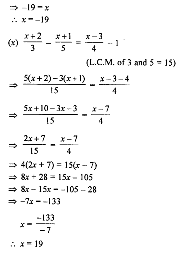 Selina Concise Mathematics Class 8 ICSE Solutions Chapter 14 Linear Equations in one Variable image - 47