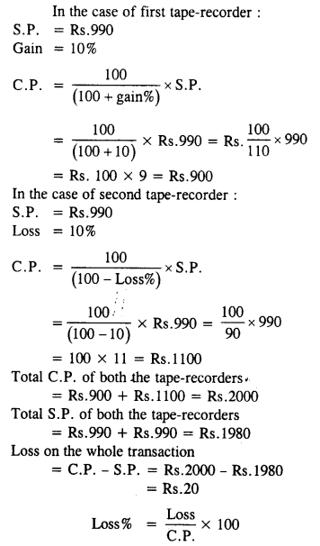 Selina Concise Mathematics Class 8 ICSE Solutions Chapter 8 Profit, Loss and Discount image - 31