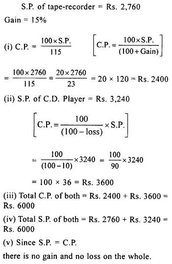 Selina Concise Mathematics Class 8 ICSE Solutions Chapter 8 Profit, Loss and Discount image - 33