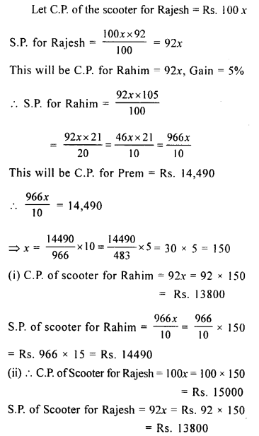 Selina Concise Mathematics Class 8 ICSE Solutions Chapter 8 Profit, Loss and Discount image - 34