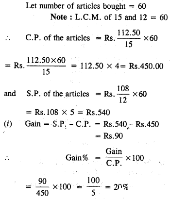 Selina Concise Mathematics Class 8 ICSE Solutions Chapter 8 Profit, Loss and Discount image - 4