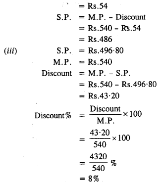 Selina Concise Mathematics Class 8 ICSE Solutions Chapter 8 Profit, Loss and Discount image - 52