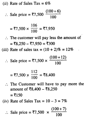 Selina Concise Mathematics Class 8 ICSE Solutions Chapter 8 Profit, Loss and Discount image - 76