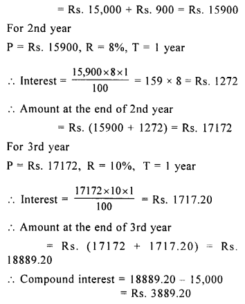 Selina Concise Mathematics Class 8 ICSE Solutions Chapter 9 Simple and Compound Interest image -44