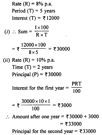 Selina Concise Mathematics Class 8 ICSE Solutions Chapter 9 Simple and Compound Interest image -60