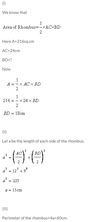 Selina Concise Mathematics Class 9 ICSE Solutions Area and Perimeter of Plane Figures image - 39