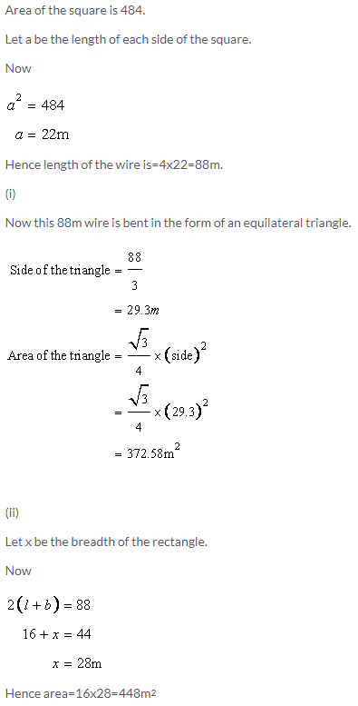 Selina Concise Mathematics Class 9 ICSE Solutions Area and Perimeter of Plane Figures image - 48