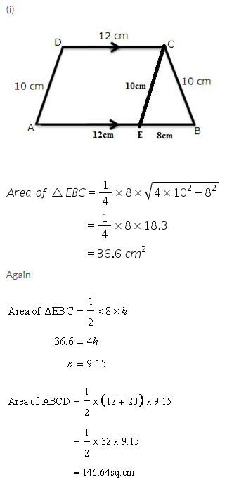 Selina Concise Mathematics Class 9 ICSE Solutions Area and Perimeter of Plane Figures image - 49