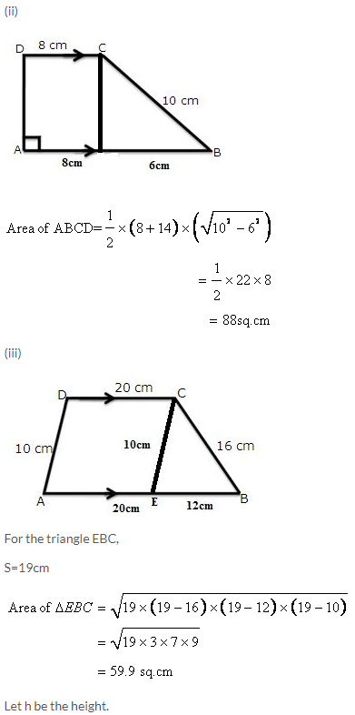 Selina Concise Mathematics Class 9 ICSE Solutions Area and Perimeter of Plane Figures image - 50