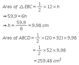 Selina Concise Mathematics Class 9 ICSE Solutions Area and Perimeter of Plane Figures image - 51