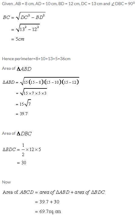 Selina Concise Mathematics Class 9 ICSE Solutions Area and Perimeter of Plane Figures image - 8
