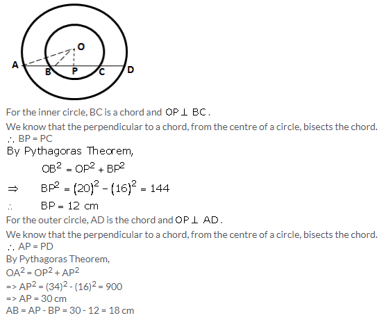 Selina Concise Mathematics Class 9 ICSE Solutions Circle image - 5