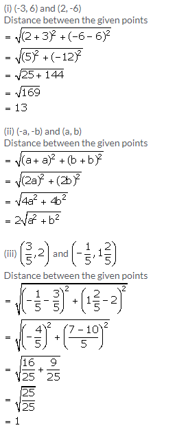 Selina Concise Mathematics Class 9 ICSE Solutions Distance Formula image - 1