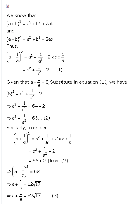 Selina Concise Mathematics Class 9 ICSE Solutions Expansions (Including Substitution) 16