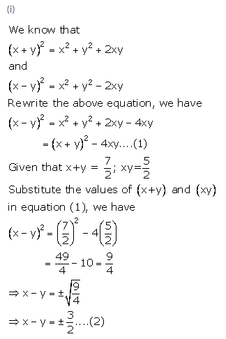 Selina Concise Mathematics Class 9 ICSE Solutions Expansions (Including Substitution) 9