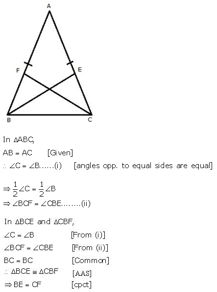 Selina Concise Mathematics Class 9 ICSE Solutions Isosceles Triangles 27