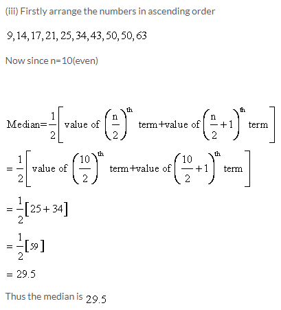 Selina Concise Mathematics Class 9 ICSE Solutions Mean and Median image - 18