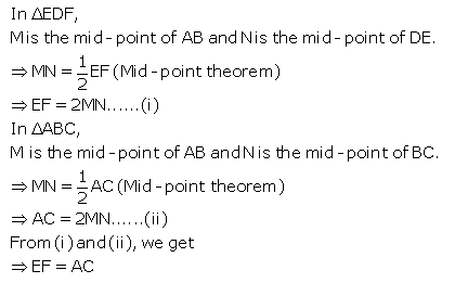 Selina Concise Mathematics Class 9 ICSE Solutions Mid-point and Its Converse [ Including Intercept Theorem] 17