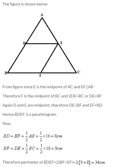 Selina Concise Mathematics Class 9 ICSE Solutions Mid-point and Its Converse [ Including Intercept Theorem] 28