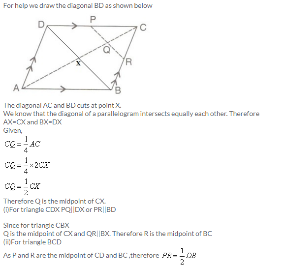 Selina Concise Mathematics Class 9 ICSE Solutions Mid-point and Its Converse [ Including Intercept Theorem] 9