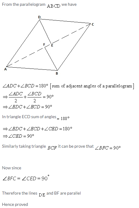 Selina Concise Mathematics Class 9 ICSE Solutions Rectilinear Figures [Quadrilaterals Parallelogram, Rectangle, Rhombus, Square and Trapezium] image - 33