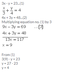 Selina Concise Mathematics Class 9 ICSE Solutions Simultaneous (Linear) Equations (Including Problems) 12
