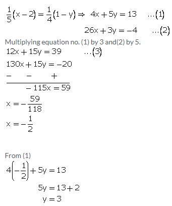 Selina Concise Mathematics Class 9 ICSE Solutions Simultaneous (Linear) Equations (Including Problems) 14