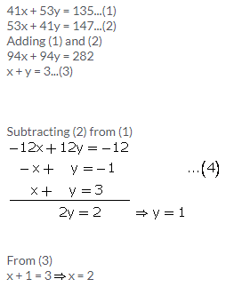 Selina Concise Mathematics Class 9 ICSE Solutions Simultaneous (Linear) Equations (Including Problems) 20